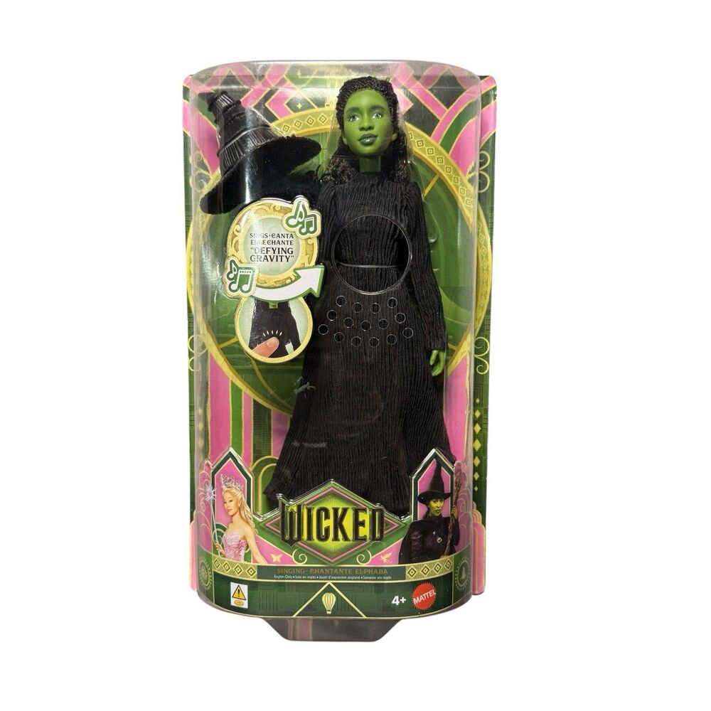 Wicked Singing Elphaba Doll Defying Gravity Mattel 2025 New